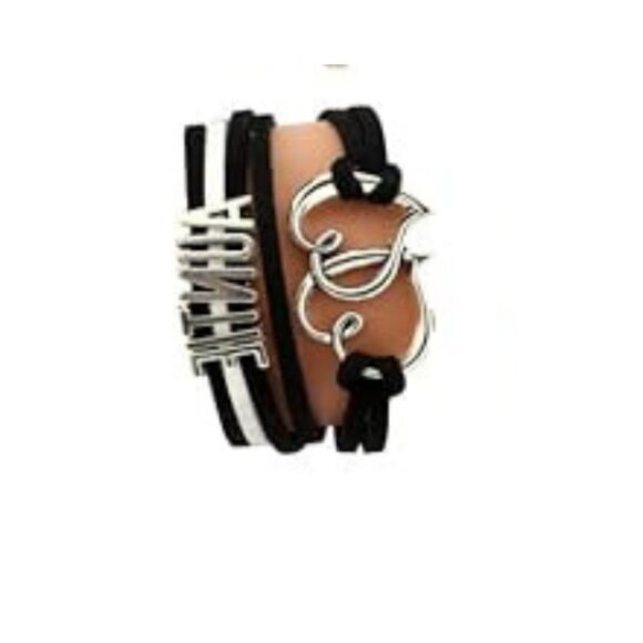 Handmade Braided Multi Layers Vintage Woven Rope Woven Leather Alloy Owl Bangle - Picture 1 of 1